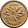 1957 Kanada One Cent VF