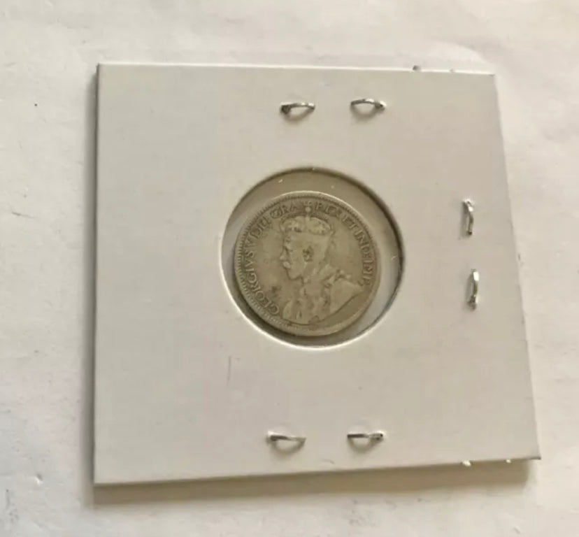 1919 C  Newfoundland Silver 10 Cents Coin XF