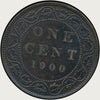 1900 Canada  plain No H Victoria Queen Large Penny Coin