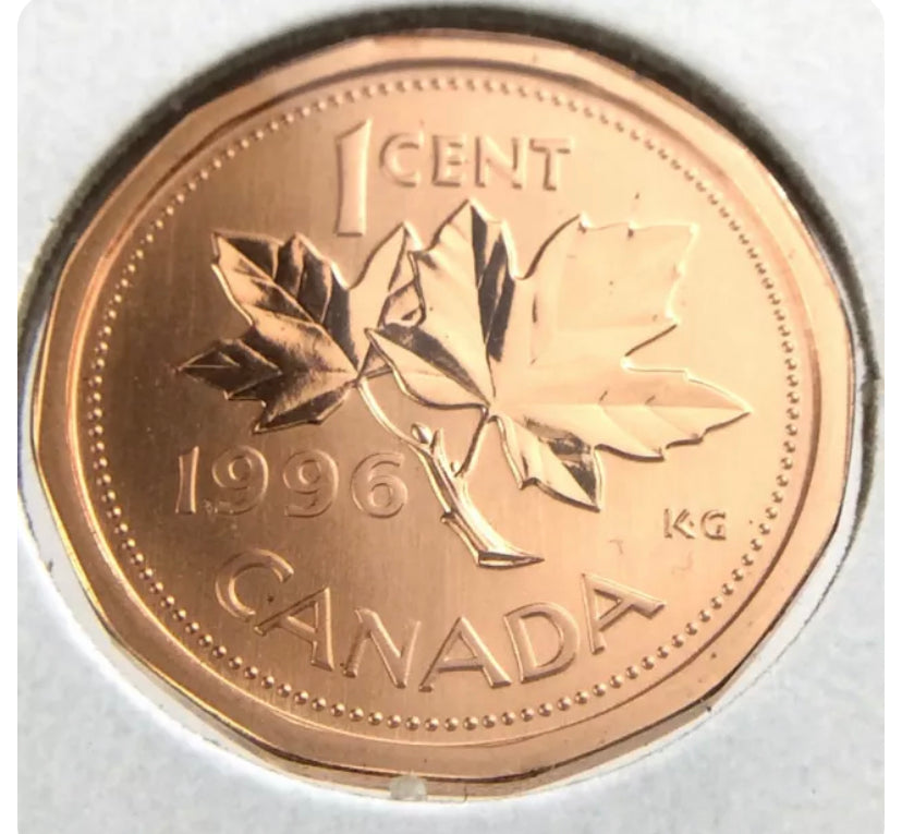 1996 Canada One Cent BU