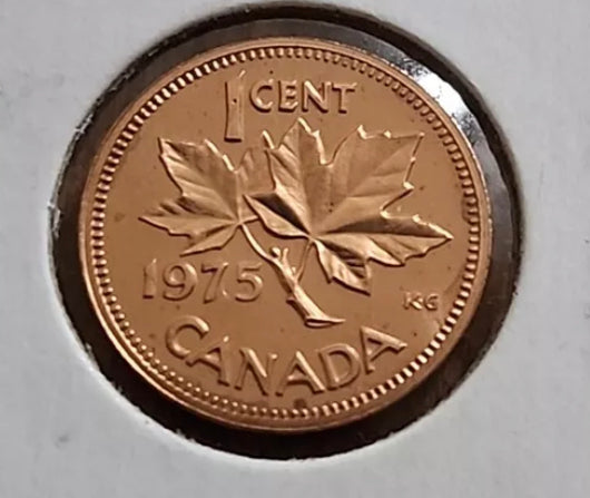 1975  Canada One Cent  BU