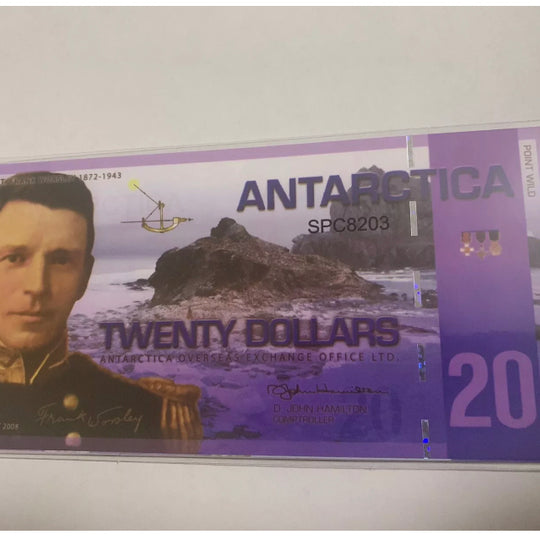 2008 Billet 20 Dollars - Frank WORSLEY Antarctica UNC