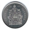 Pièce d'un demi-dollar avec armoiries canadiennes de 50 cents 2009 BU