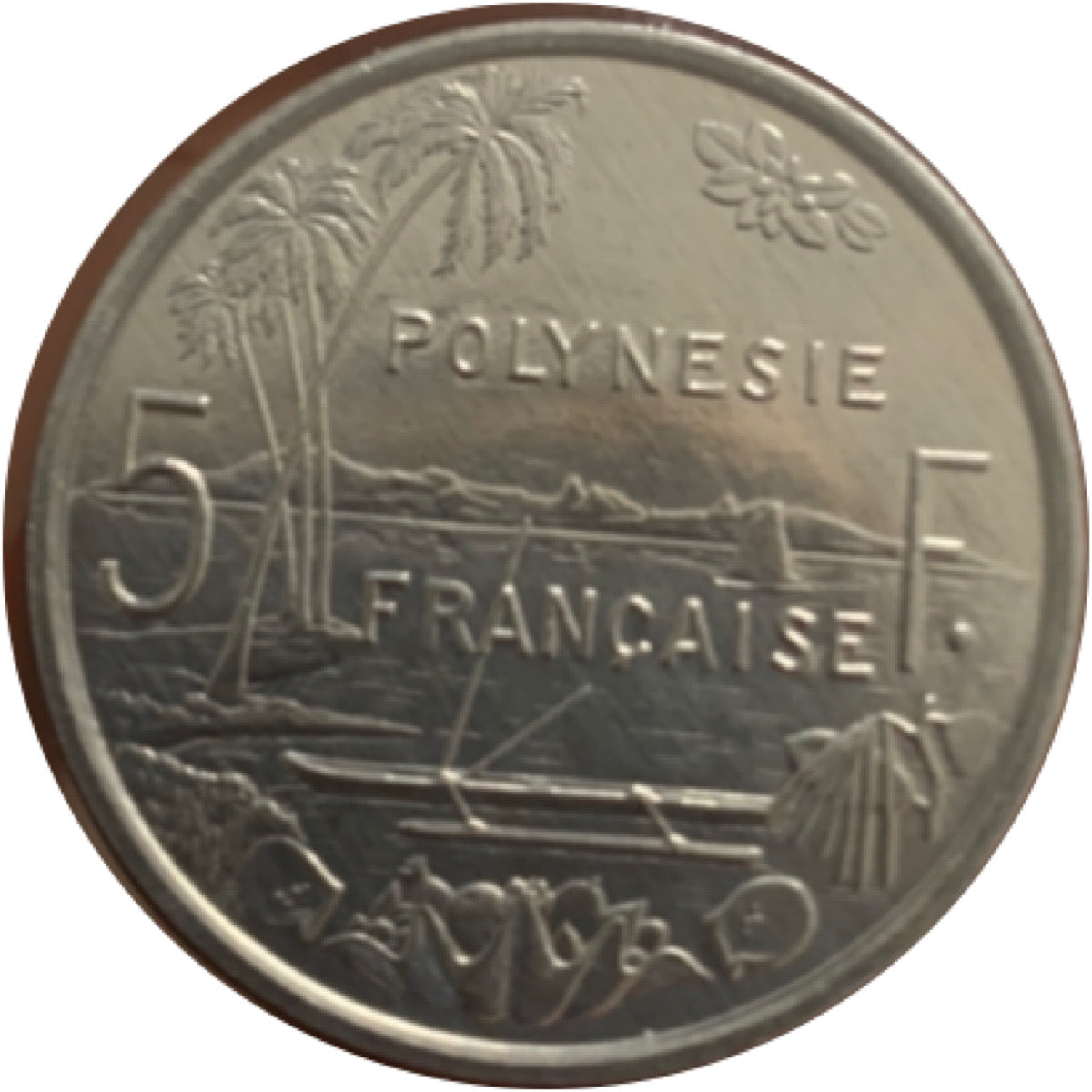 1989 new caledonia 5 francs Bu collectible nice coin