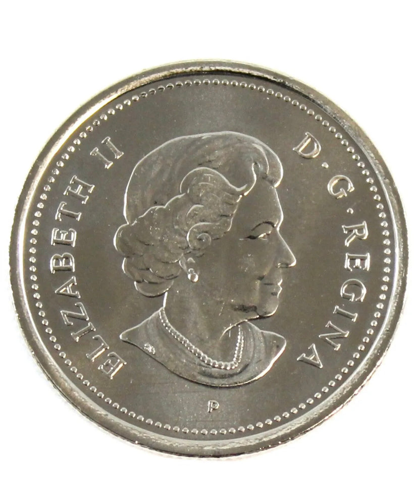 2005-P Pièce de 25 cents canadienne Année du quart des vétérans BU