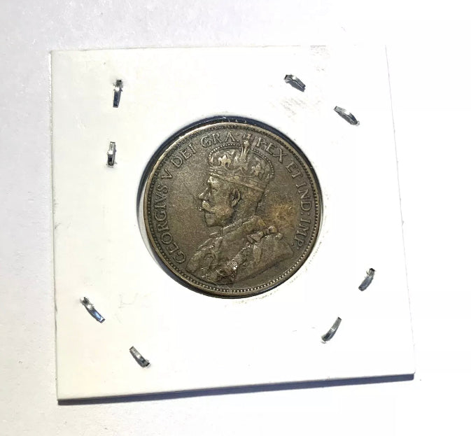 Canada 1 Cent 1911 George V Penny Canadien Pièce de Cuivre VF