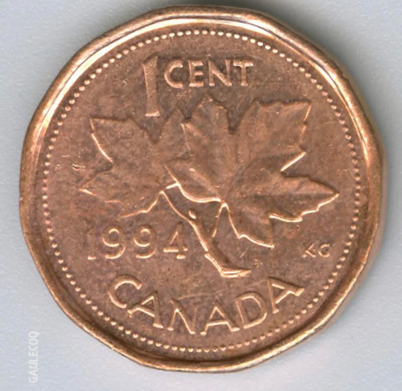 1994 Canada One Cent BU