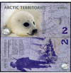 2010 Arctic Territories 2 Dollar Polymer Polar Seal UNC