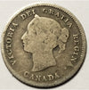 1880-H Canadian 5 Five Cents Silver coin