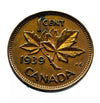 1939 1 Cent Canadian Penny Circulated Very Fine Condition