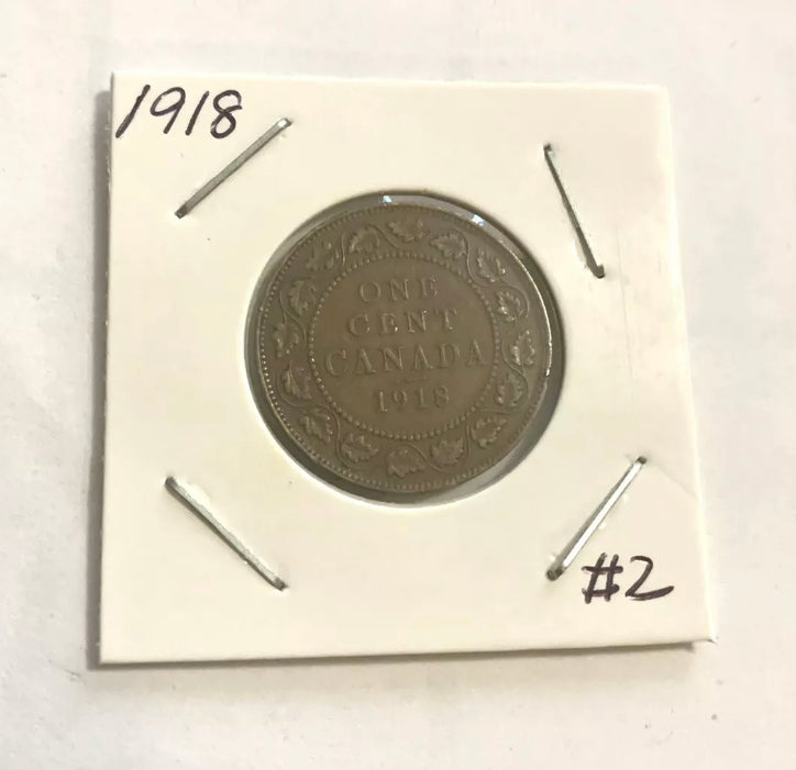 Kanada 1 Cent 1911 George V Canadian Penny Kupfermünze VF