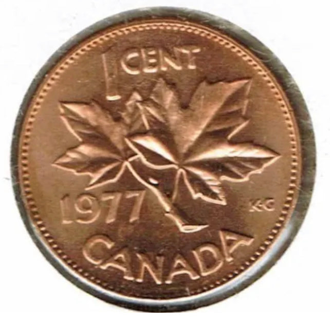 1977 Canada One Cent BU