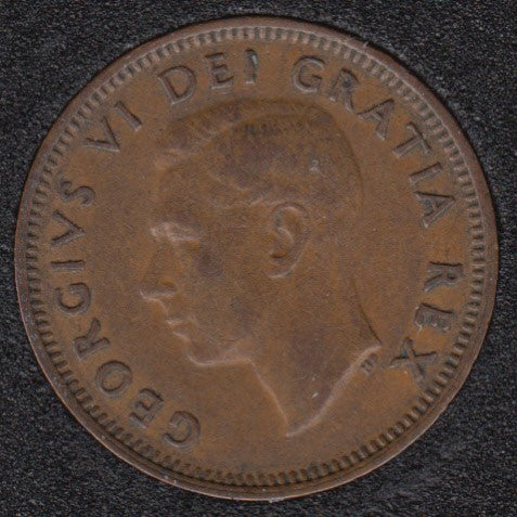 1949 Canada One Cent – ​​A to Denticle Variety VF