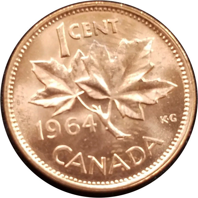 1964  Canada One Cent  BU