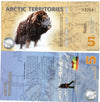 2012 Billet 5 Polar Dollars - BOEUF MUSQUE - Arctic Territories - Arctique