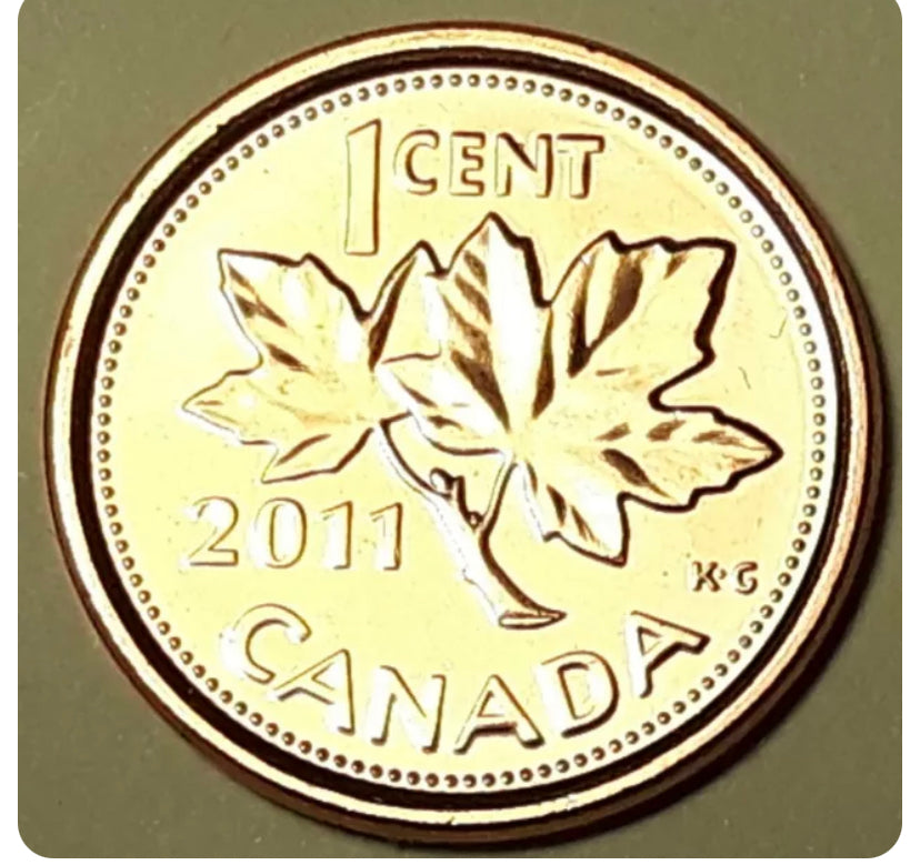 2011 Canada One Cent BU Magnétique