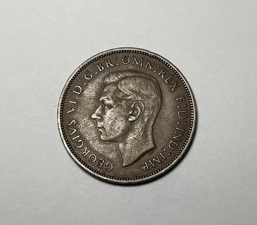 1939 UK Großbritannien Britisch 1 Penny George VI VF