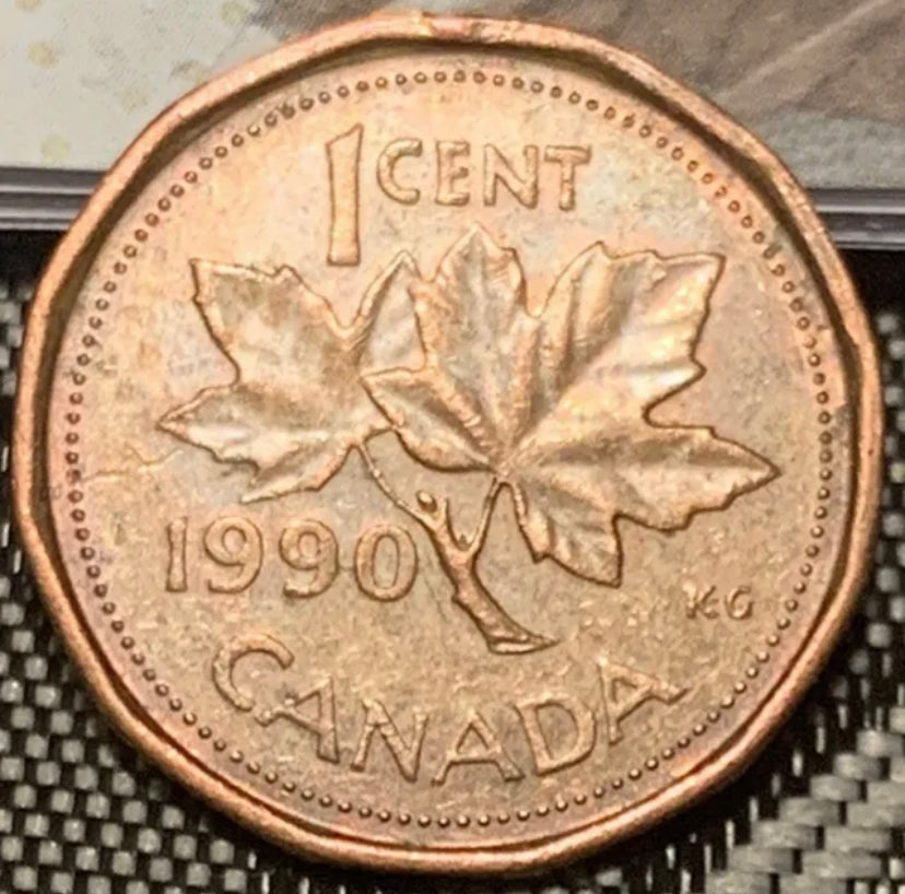 1990 Canada One Cent  BU