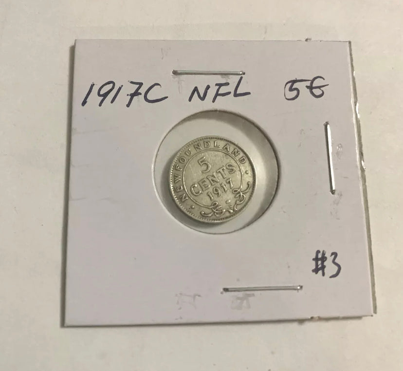 1903 Canada Argent Petite pièce de 5 cents Faible tirage