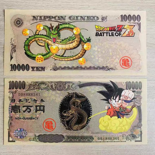 Japan anime Dragon Ball 1000 yen banknote collection commemorative banknote