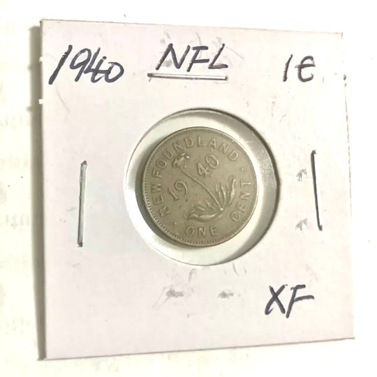 1940  Newfoundland  1 Cent Penny Coin XF