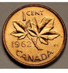 1962  Canadian 1 cent Hanging 2