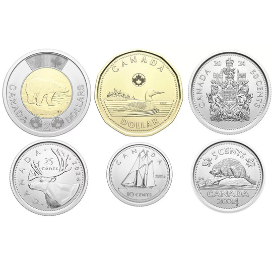 Canada 2024 - King Charles III - 6 Coin Set of First Strike Coinage