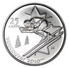 2007 Canadian 25-Cent Vancouver 2010 Olympics: Alpine Skiing Quarter Coin UNC