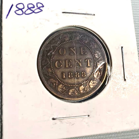 1876 ​​H Queen Victoria, groß, 1 Cent, hochwertig