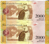 Venezuela Banknote 2000 Bolivares Banknote