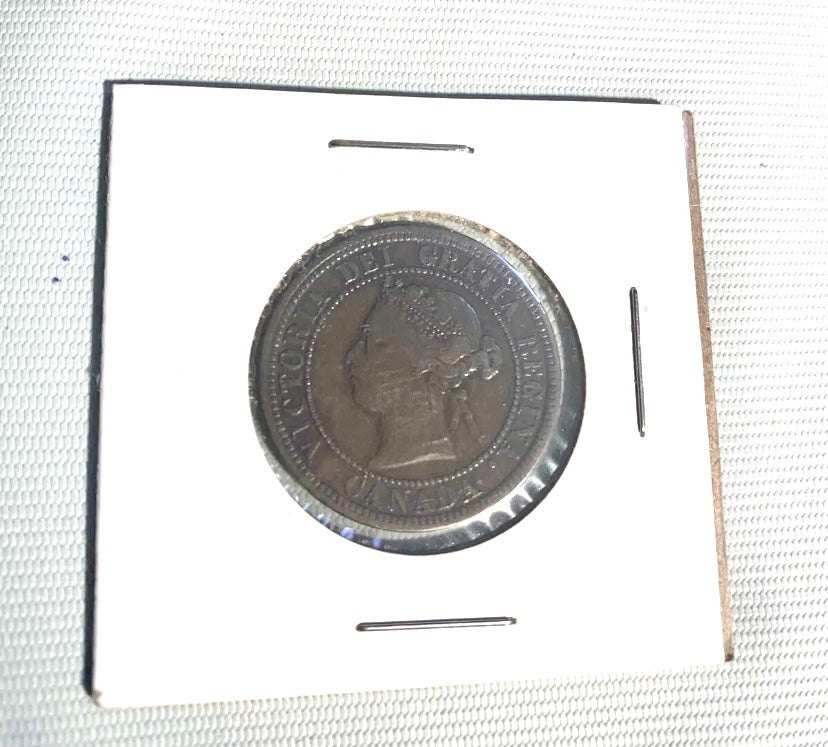 1876 ​​H Queen Victoria, groß, 1 Cent, hochwertig