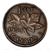 1953 Canada One Cent VF Keine Schulterfalte