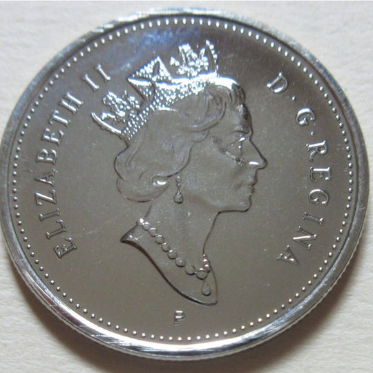 2003 Pièce d'un demi-dollar avec armoiries canadiennes de 50 cents BU sans couronne P rare**