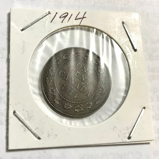 Kanada 1 Cent 1911 George V Canadian Penny Kupfermünze VF