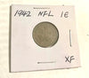 1942 Newfoundland  1 Cent Penny Coin XF