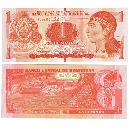 2014 Honduras 1 Honduranische Lempira Banknote P96b UNC