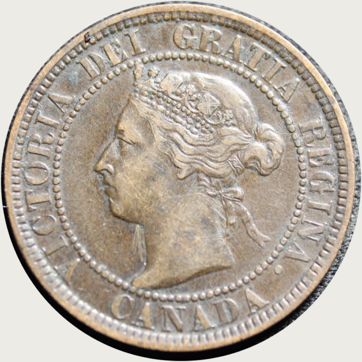 Kanada 1901 Großer Penny – Große 1-Cent-Münze – VF