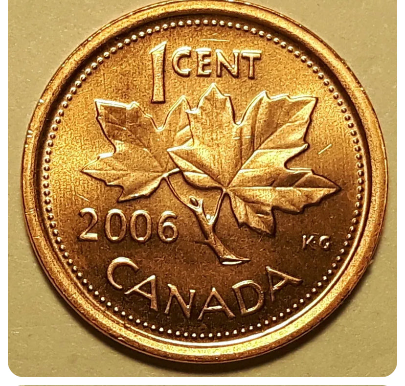 2006 Kanada 1 Cent BU ohne Logo