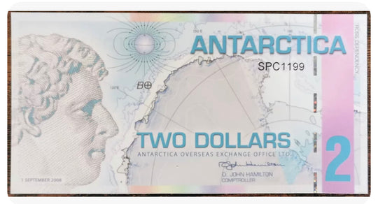 2008 Billet 2 Dollars - Ross Dependency  Antarctic Banknote  UNC