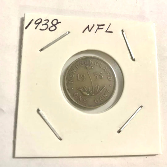 1938  Newfoundland  1 Cent Penny Coin XF