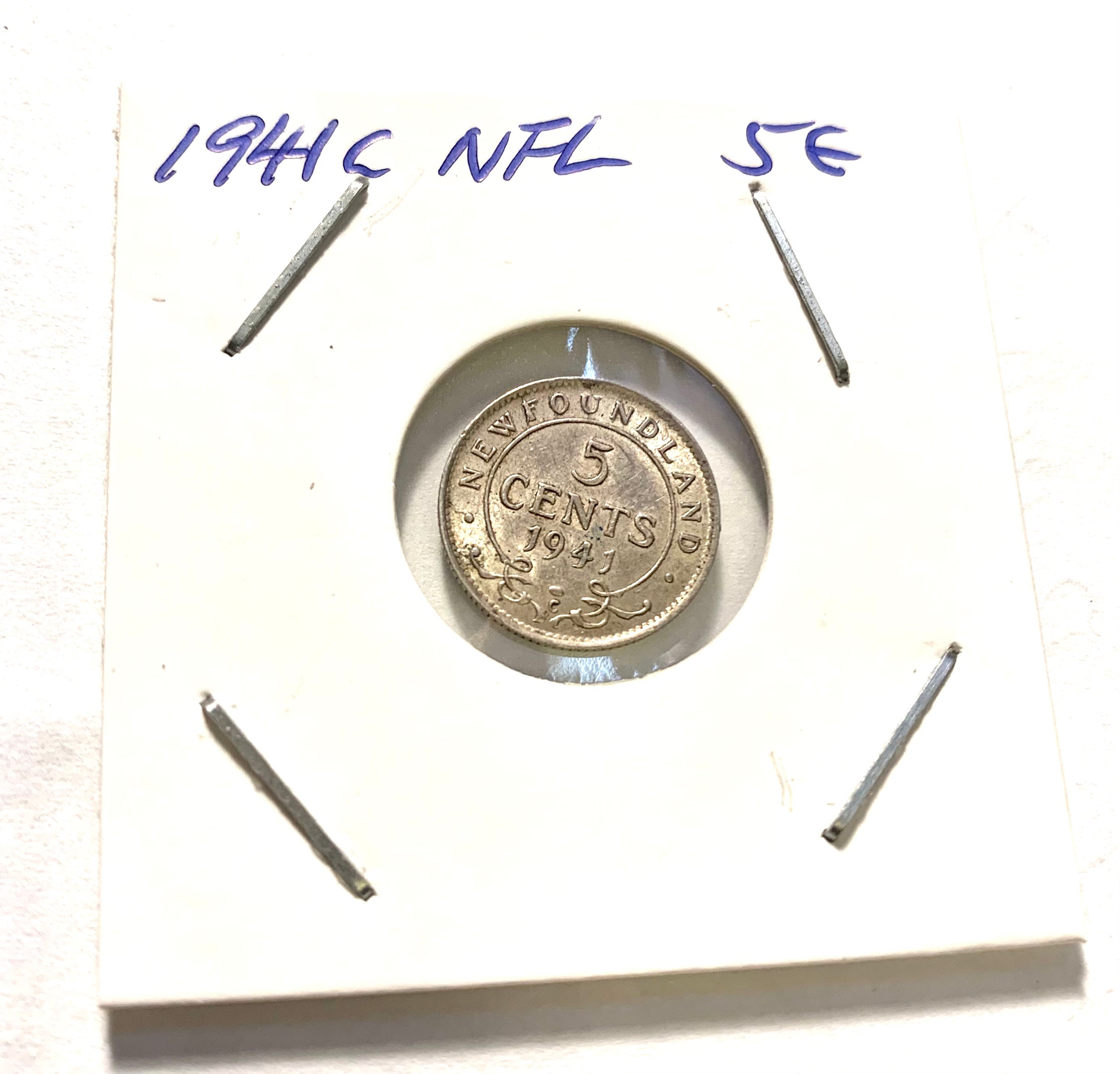 1941 C Neufundland 5 Cent VF