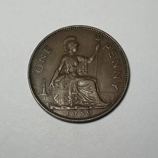 1939 UK Großbritannien Britisch 1 Penny George VI VF