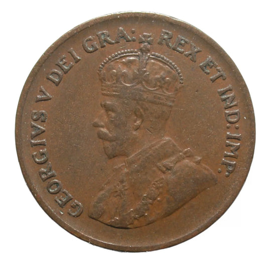 Kanada 1 Cent 1930 George V Kanadische Penny Kupfermünze kleiner Cent Schlüsseldatum