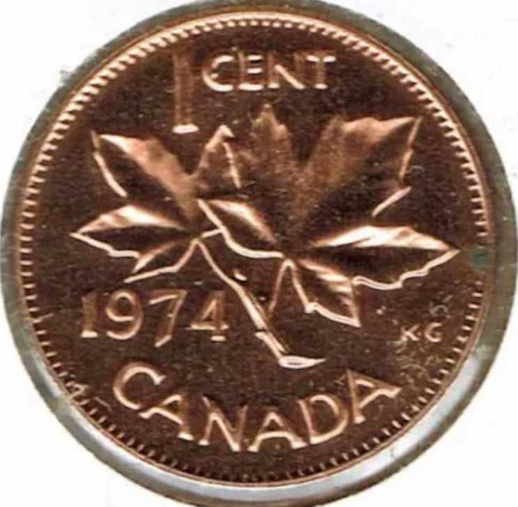 1974  Canada One Cent  BU