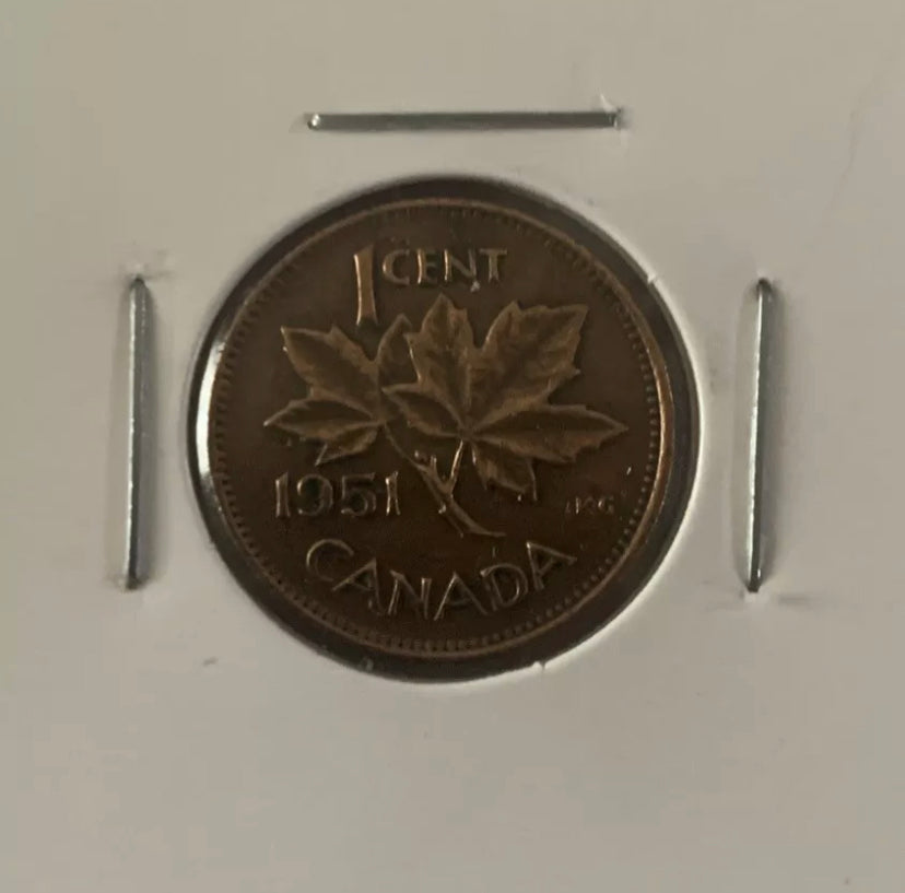 1951 Canada One Cent  VF