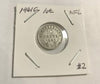 1941 C Newfoundland Silver 10 Cents Coin XF