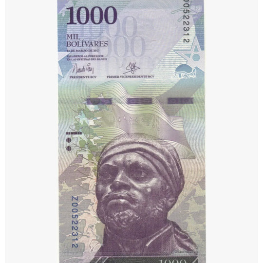 2017 1000 BOLIVARES VENEZUELA MONNAIE UNC BILLET DE BANQUE