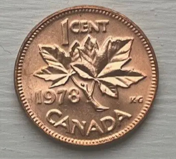 1978  Canada One Cent  BU