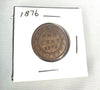 1876 ​​H Queen Victoria, groß, 1 Cent, hochwertig