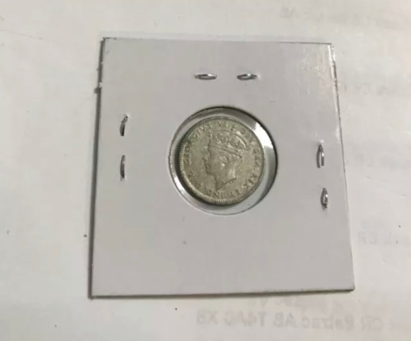 1945 C Newfoundland Silver 10 Cents Coin XF